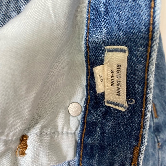 Madewell Rigid Denium A-line Denim Jean Skirt - Picture 7 of 9